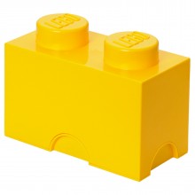 LEGO Storage Brick 2x1 steen geel