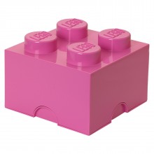 LEGO Storage Brick 2x2 roze