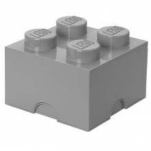 LEGO Storage Brick 2x2 Grijs Design Edition