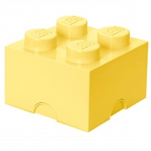 LEGO Storage Brick 2x2 Lichtgeel Design Edition