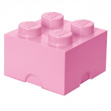 LEGO Storage Brick 2x2 Lichtroze Design Edition