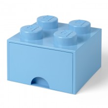 LEGO Storage Brick Opberglade 2x2 Lichtblauw