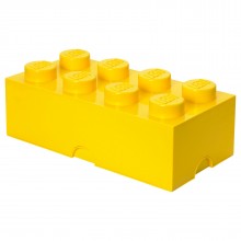 LEGO Storage Brick 2x4 geel