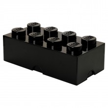 LEGO Storage Brick 2x4 zwart