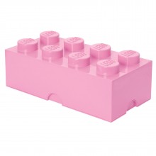 LEGO Storage Brick 2x4 Lichtroze Design Edition
