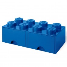 LEGO Storage Brick Opberglade 2x4 Blauw