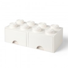 LEGO Storage Brick Opberglade 2x4 Wit