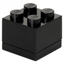 LEGO Mini Brick Box 2x2 zwart