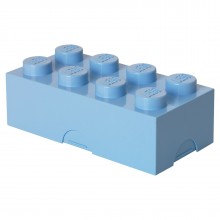LEGO Broodtrommel 2x4 steen lichtblauw