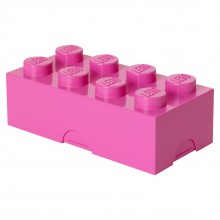 LEGO Broodtrommel 2x4 steen roze