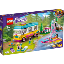 LEGO 41681 Boscamper en zeilboot