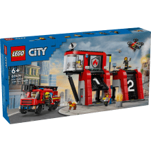 LEGO 60414 Brandweerkazerne en brandweerauto