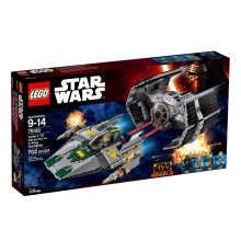 LEGO 75150 Darth Vaders TIE Advanced tegen de A-Wing Starfighter