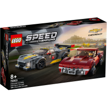 LEGO 76903 Chevrolet Corvette C8.R racewagen en 1968 Chevrolet Corvette