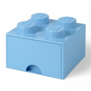 LEGO Storage Brick Opberglade 2x2 Lichtblauw