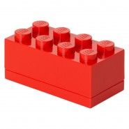 LEGO Mini Brick Box 2x4 Rood