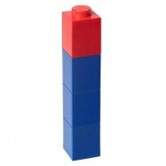 Drinking Bottle Square Brick Blue-Red