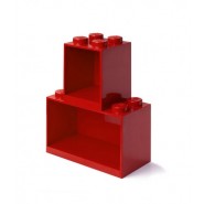 Iconic Brick Shelf Set Red