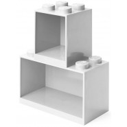Iconic Brick Shelf Set White