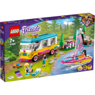 LEGO 41681 Boscamper en zeilboot