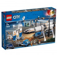 LEGO City 60229 Ruimtevaart raket bouwen en transporteren.