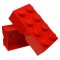 LEGO Storage Brick 2x4 Rood