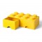 LEGO Storage Brick Opberglade 2x4 Geel