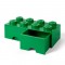 LEGO Storage Brick Opberglade 2x4 Groen