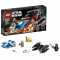 LEGO 75196 A-wing vs. TIE Silencer microfighters